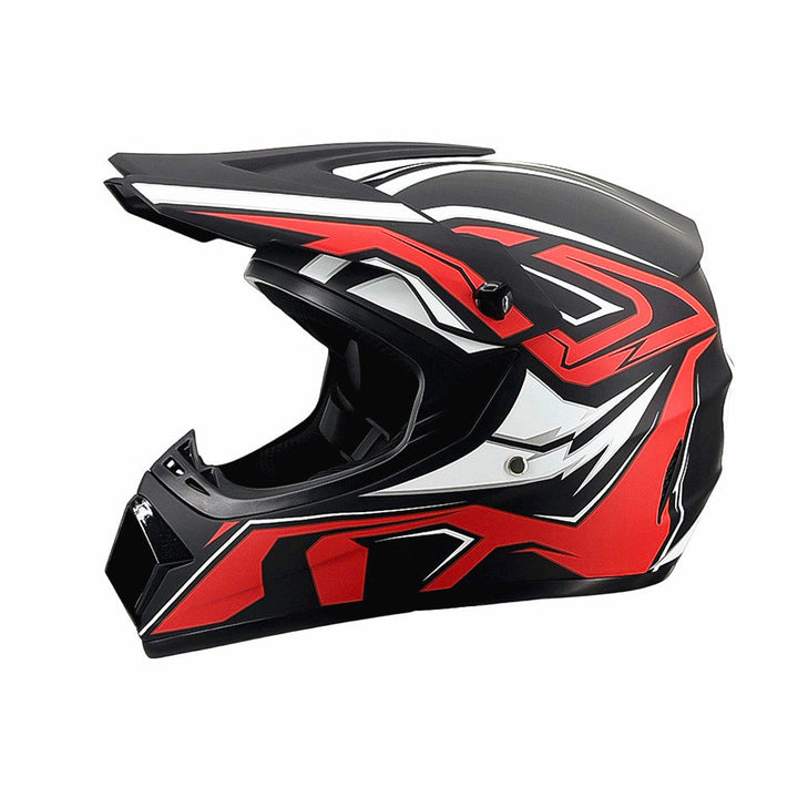TrailShield Pro Full-Face Motocross Helmet with Extended Visor and Reinforced Chin Guard