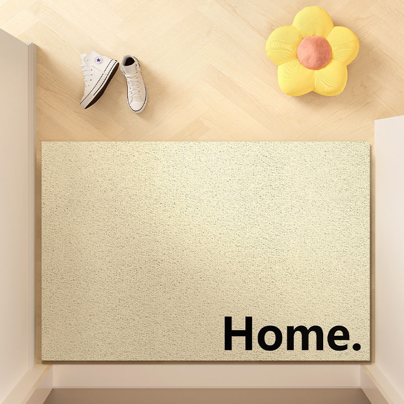 Smiley Face Welcome Entry Mat with Non-Slip Backing