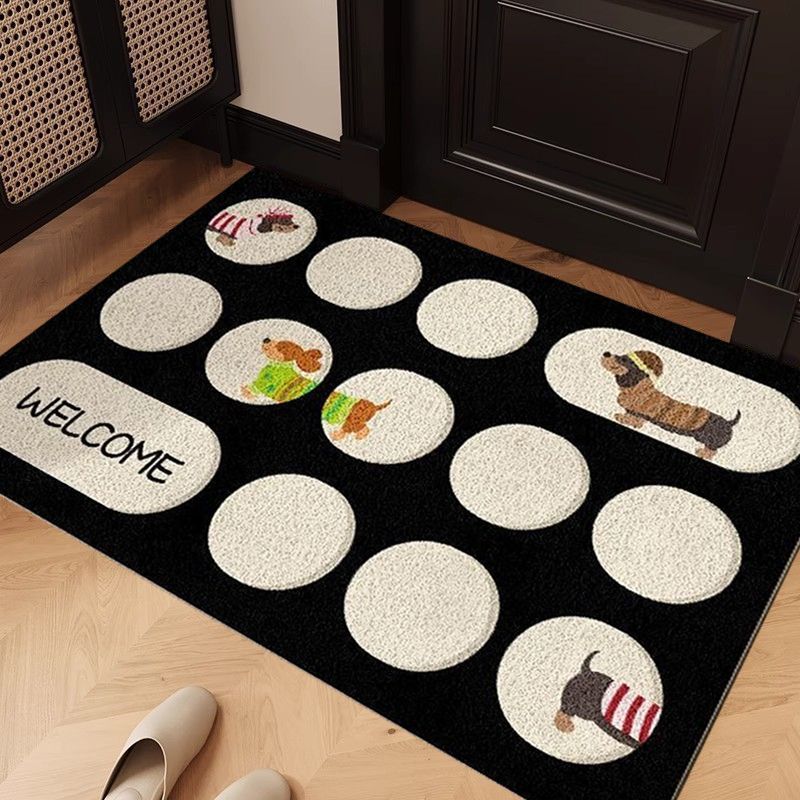 Canine Companion Entrance Mat - Dog-Themed Doorway Rug