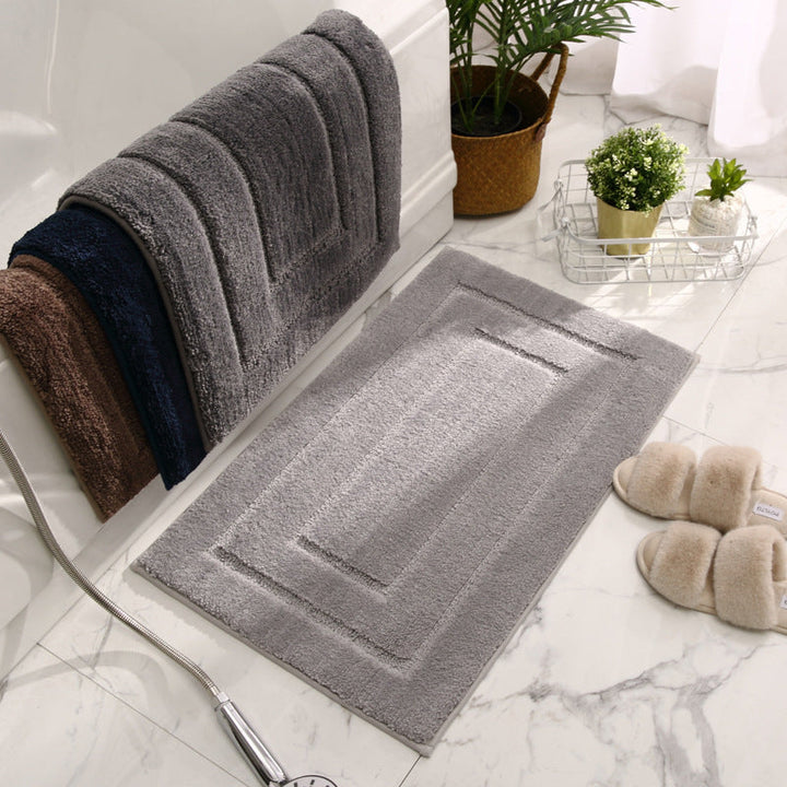 Premium Microfiber Bath Mat with Non-Slip Base