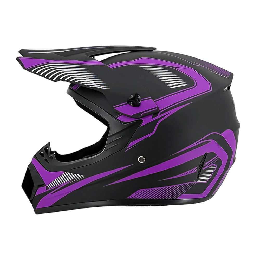 TrailShield Pro Full-Face Motocross Helmet with Extended Visor and Reinforced Chin Guard