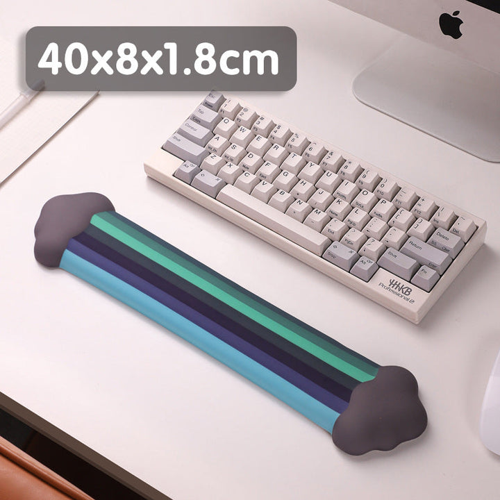 Spectrum Curve Desk Mouse Pad – Rainbow Shaped Design