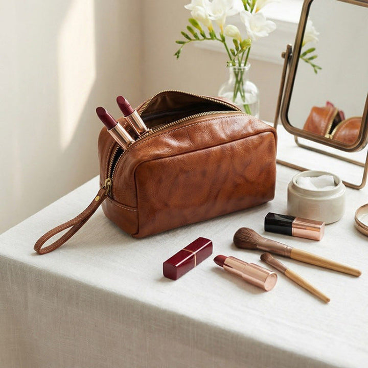 Premium Leather Writing Organizer - Stylish Pencil Case