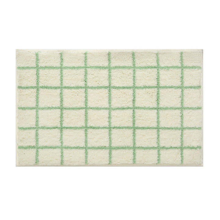 Premium Grid Plush Bath Mat – Soft, Absorbent & Non-Slip