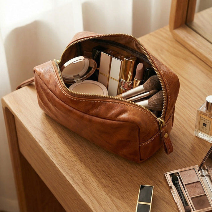 Premium Leather Writing Organizer - Stylish Pencil Case
