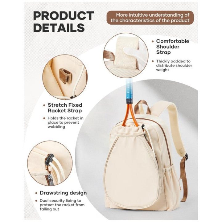 Court Pro Tennis Equipment Backpack - Durable Racket Storage