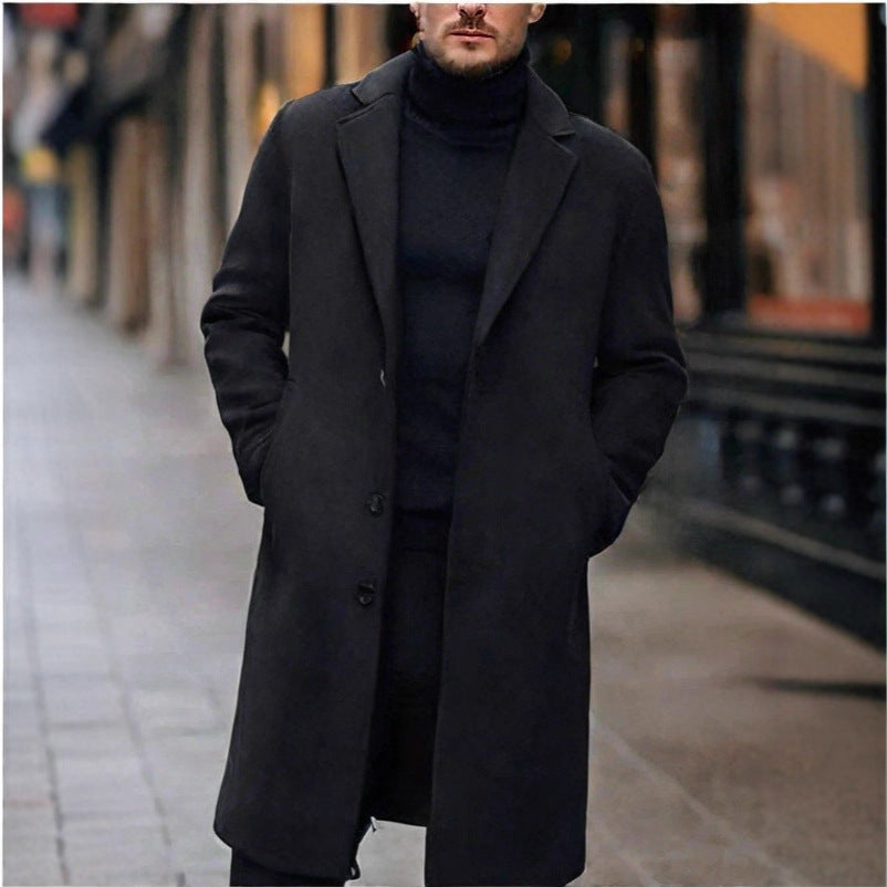 Kuno | Mens Coat with Lapel Collar and Straight Cut — Timeless Winter Coat in 5 Colors M–3XL | Westmere