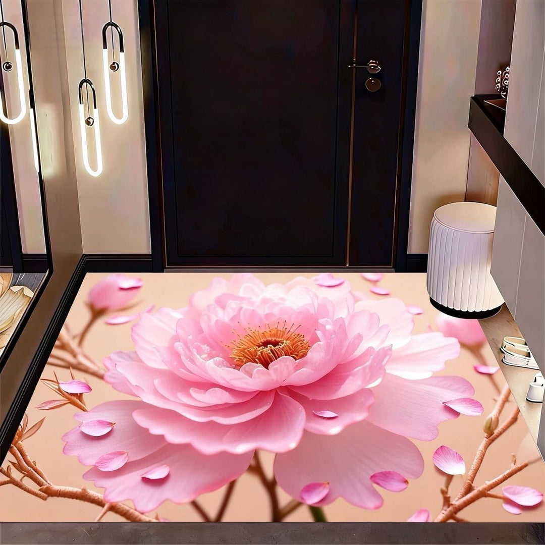 Botanical Bloom Premium Area Rug with Floral Pattern