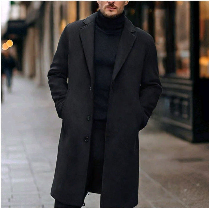 Kuno | Mens Coat with Lapel Collar and Straight Cut — Timeless Winter Coat in 5 Colors M–3XL | Westmere