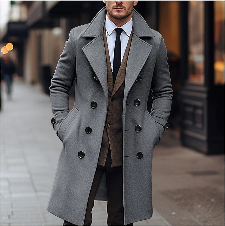Waldemar | Mens Tailored Double-Breasted Coat — Slim Winter Coat in 4 Colors S–3XL | Westmere