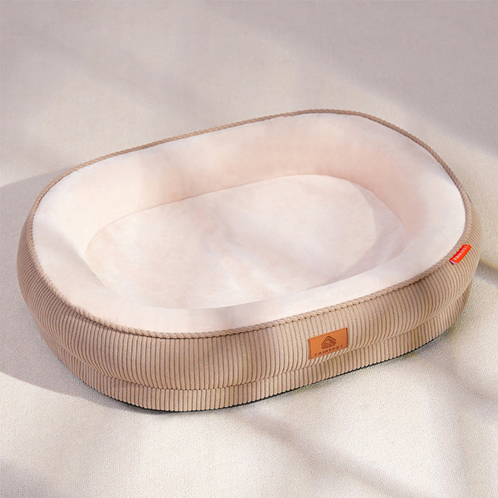 Premium Plush Pet Lounge Bed with Supportive Design