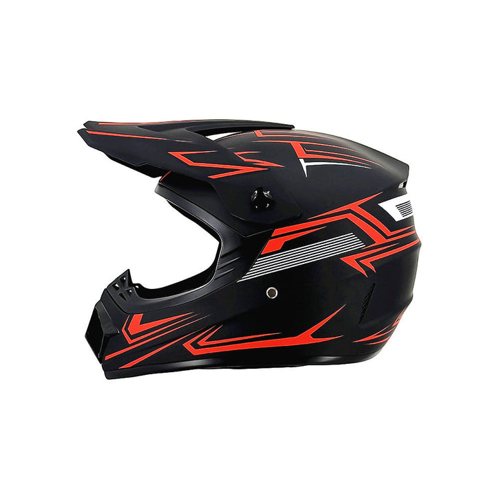 TrailShield Pro Full-Face Motocross Helmet with Extended Visor and Reinforced Chin Guard