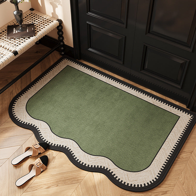 Modern Herringbone Entryway Floor Mat – Durable Non-Slip Design