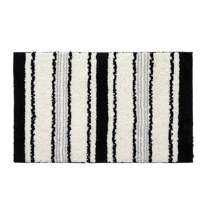 Premium Plush Striped Bath Mat – Ultra-Soft & Non-Slip