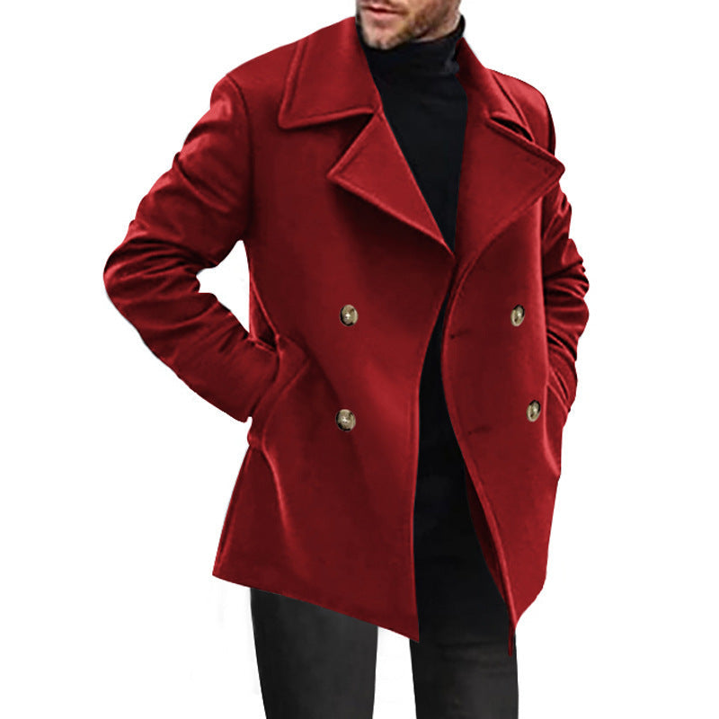 Gerrit | Mens Double-Breasted Coat with Flap Pockets — Classic Winter Coat in 4 Colors S–3XL | Westmere