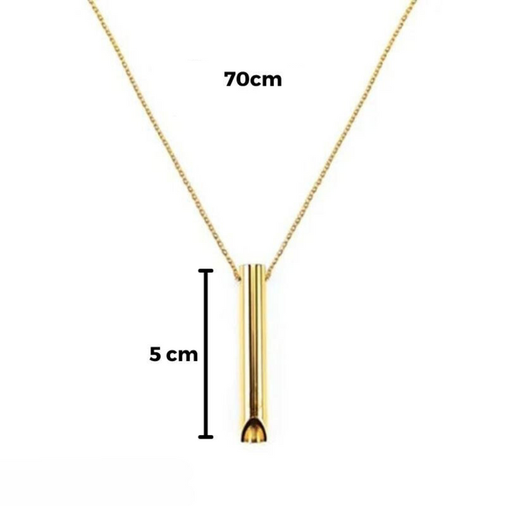 Mindful Breathing Wellness Pendant - Natural Nicotine-Free Support Necklace