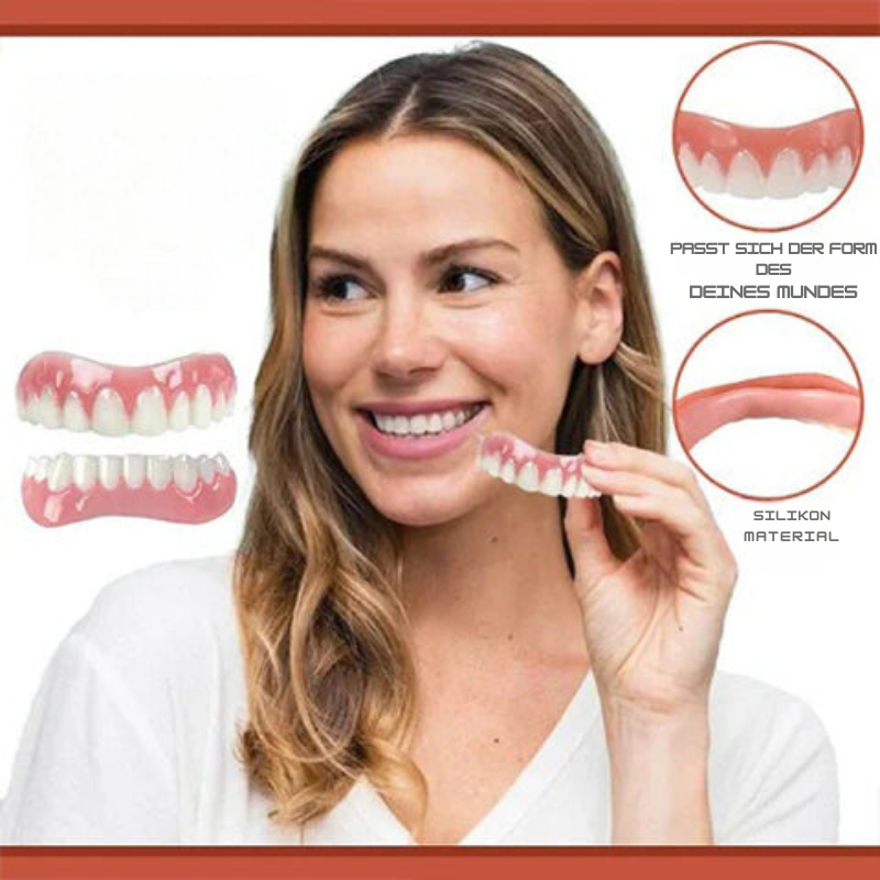 Denture Adjustment Set Silicone Comfortable Fit Natural Smile 5 Age Variants for Men and Women | Sansoti