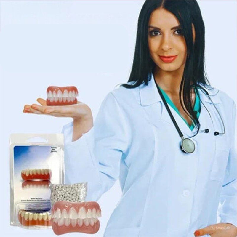 Denture Adjustment Set Silicone Comfortable Fit Natural Smile 5 Age Variants for Men and Women | Sansoti