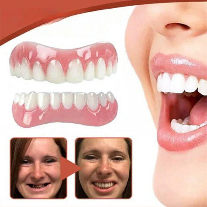 Denture Adjustment Set Silicone Comfortable Fit Natural Smile 5 Age Variants for Men and Women | Sansoti