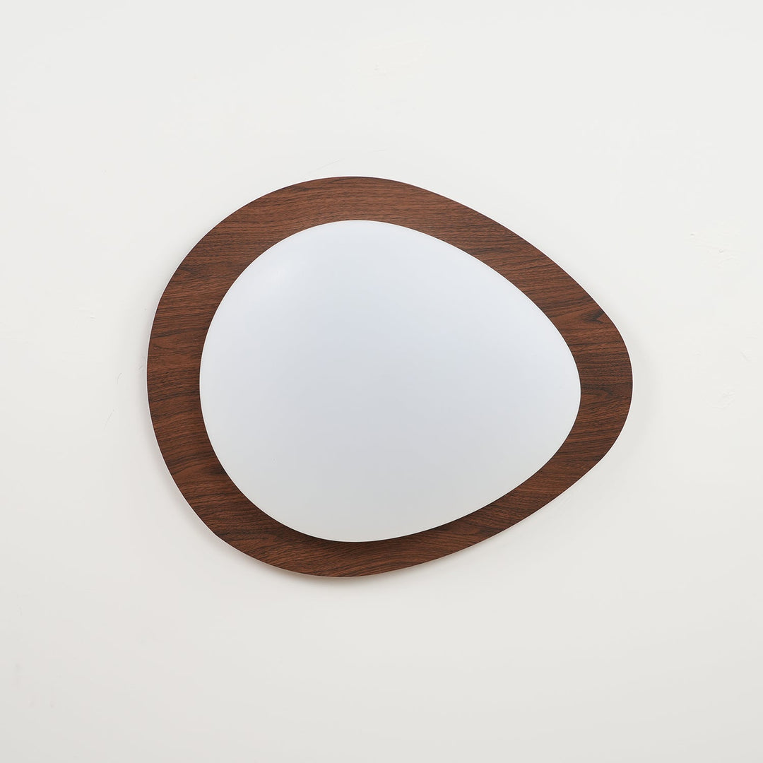 Quisti Pebble Walnut Ceiling Lamp