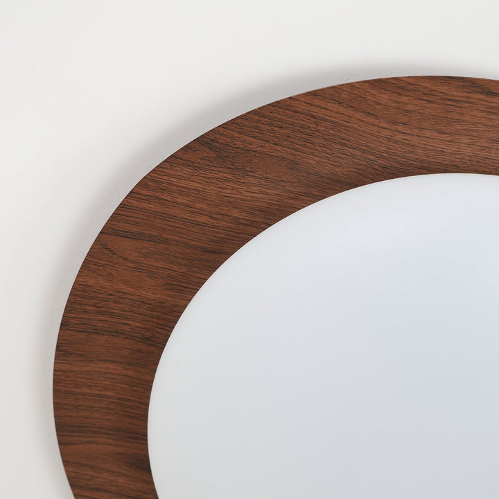 Quisti Pebble Walnut Ceiling Lamp