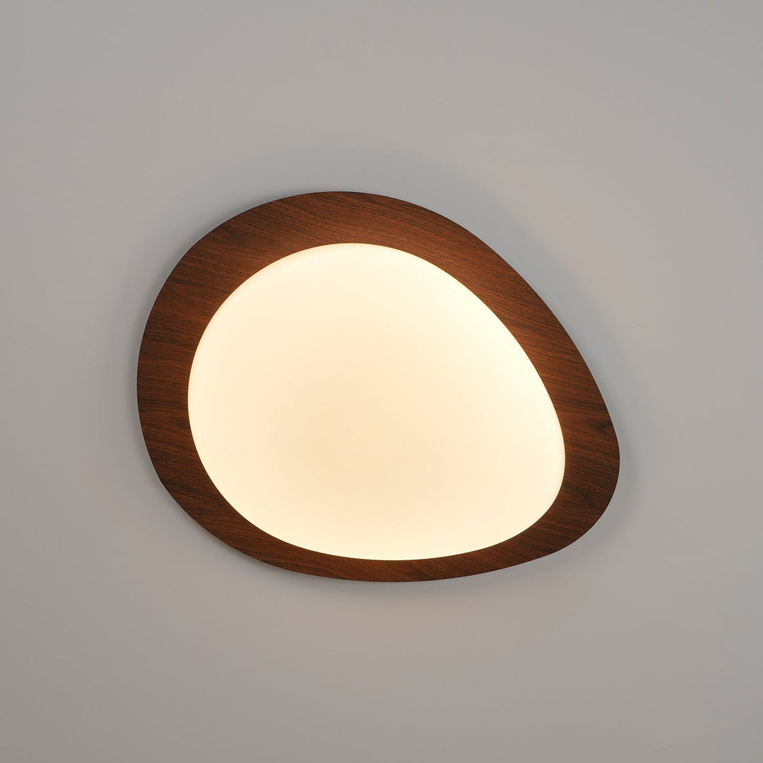 Quisti Pebble Walnut Ceiling Lamp
