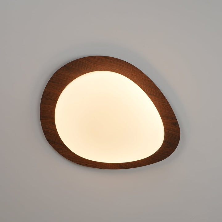 Quisti Pebble Walnut Ceiling Lamp