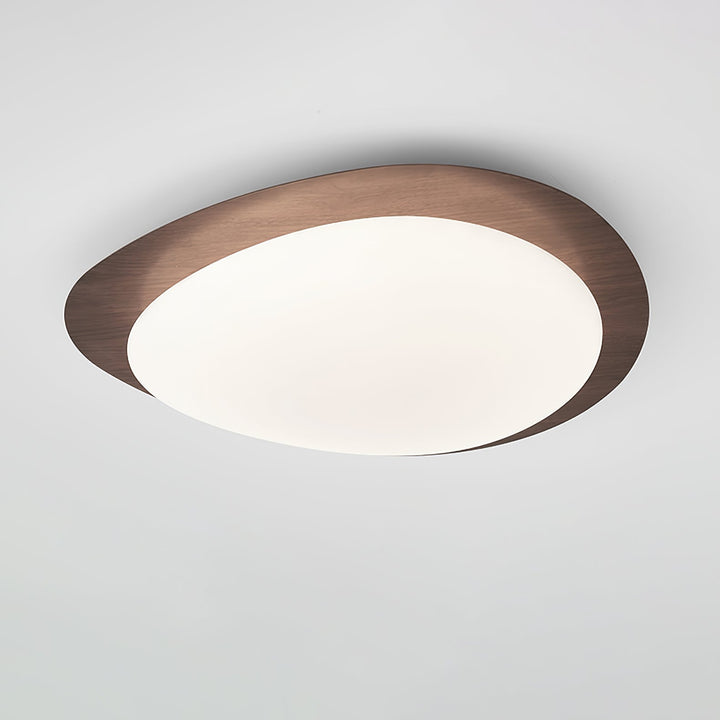 Quisti Pebble Walnut Ceiling Lamp