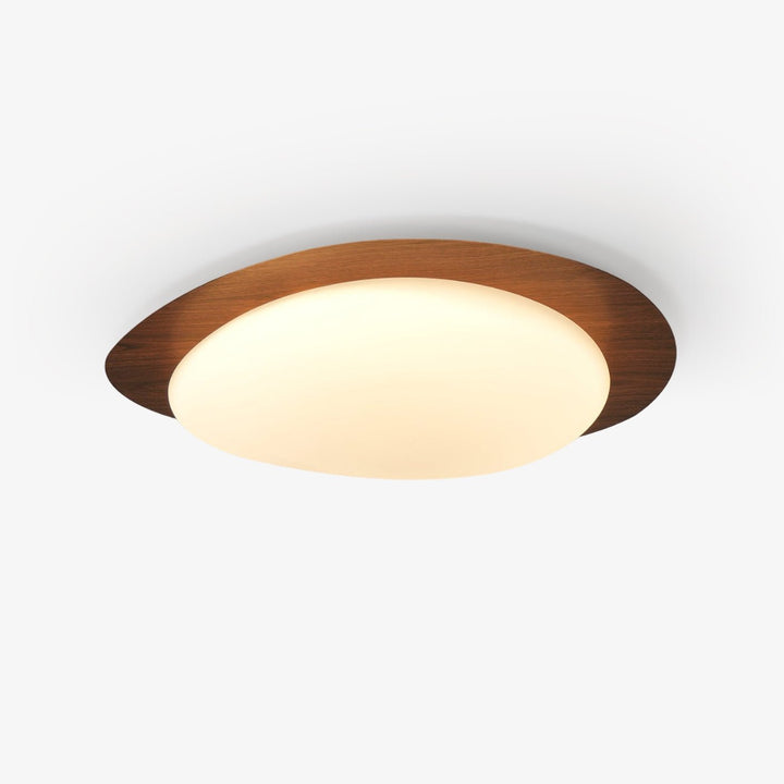 Quisti Pebble Walnut Ceiling Lamp