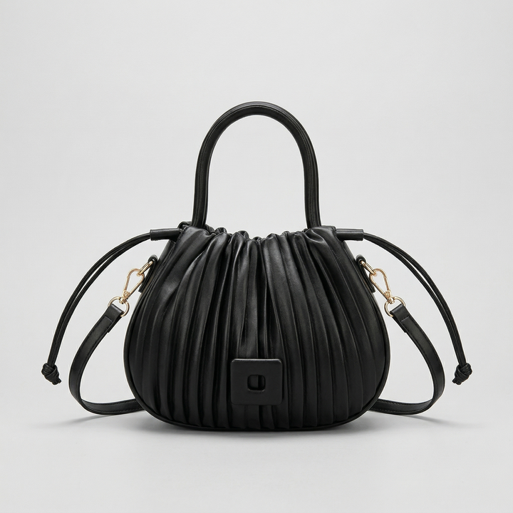 Plisse – Pleated Bucket Bag with Top Handle
