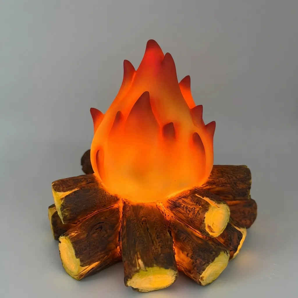 Flameless LED Ambiance Lamp - Cordless Decorative Lighting with Realistic Flicker