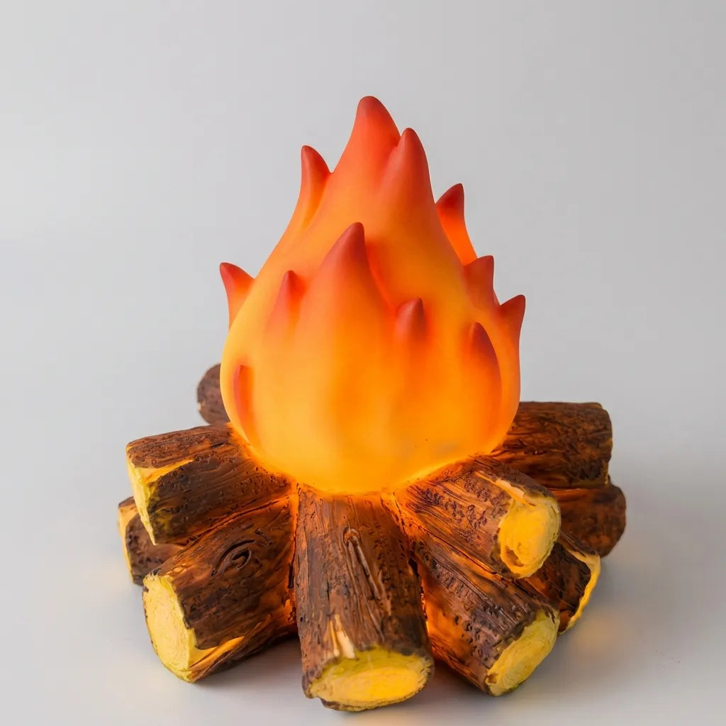 Flameless LED Ambiance Lamp - Cordless Decorative Lighting with Realistic Flicker