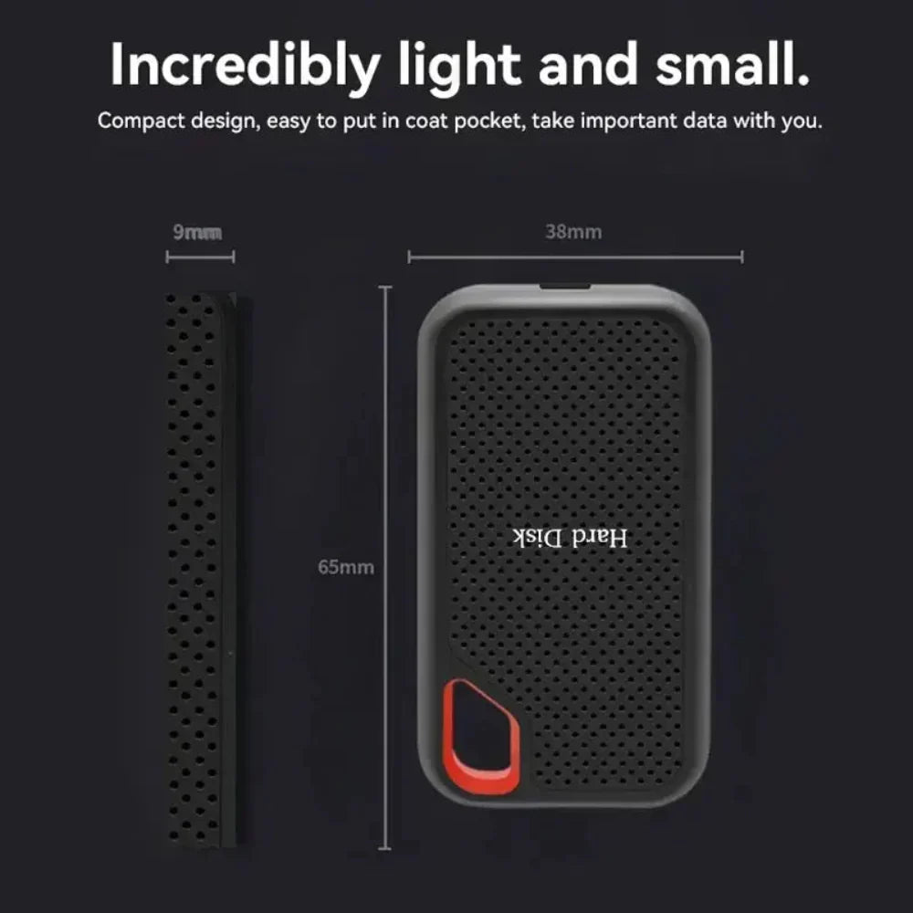 DataVault Portable External SSD Drive with USB 3.2 and Type-C