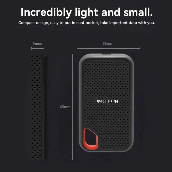 DataVault Portable External SSD Drive with USB 3.2 and Type-C