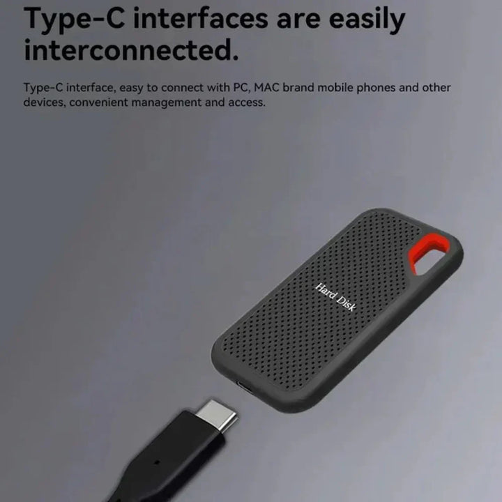 DataVault Portable External SSD Drive with USB 3.2 and Type-C
