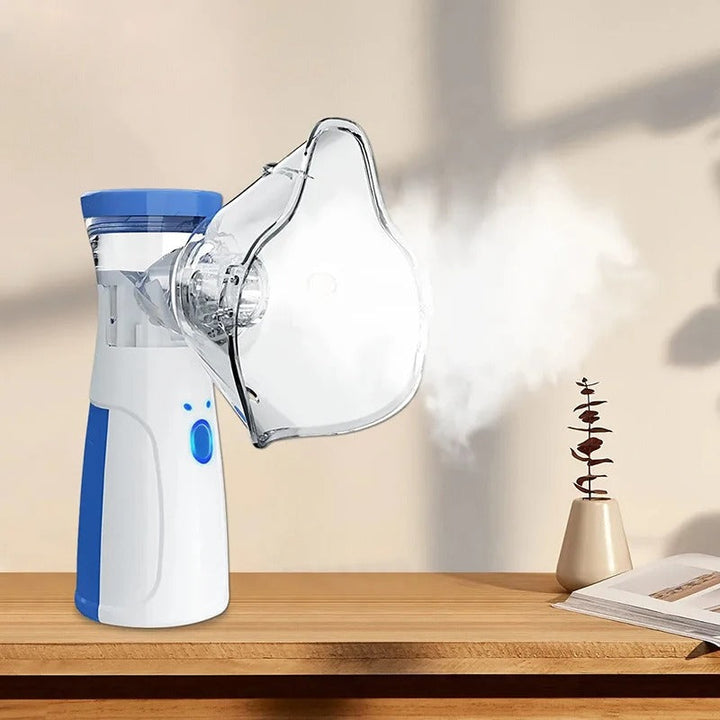 CompactMist Handheld Mesh Nebulizer – Rechargeable, Quiet Operation for Home & Travel