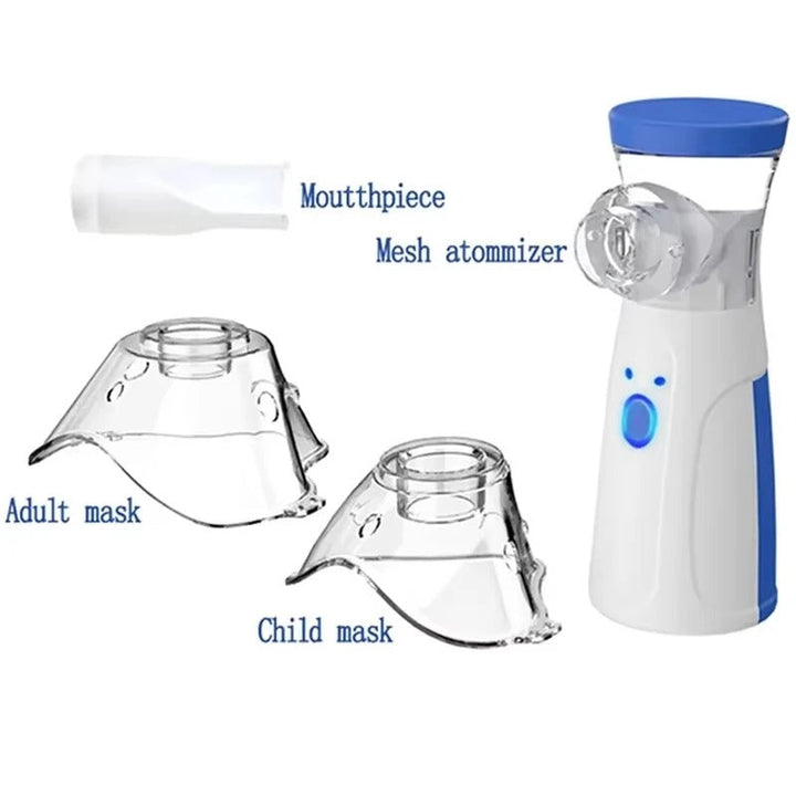 CompactMist Handheld Mesh Nebulizer – Rechargeable, Quiet Operation for Home & Travel