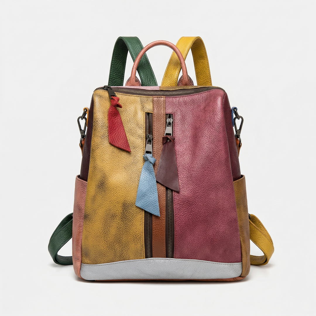 Prism – Convertible Cowhide Backpack, Colorblock