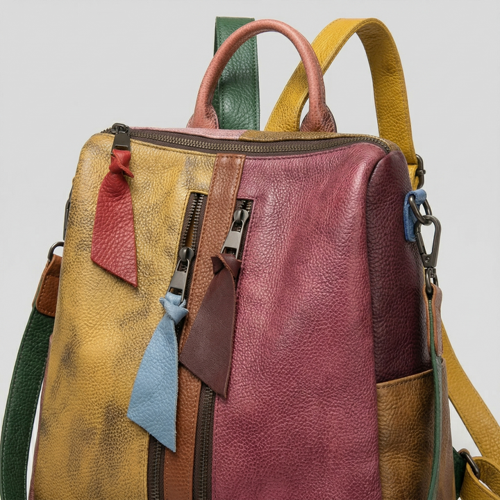 Prism – Convertible Cowhide Backpack, Colorblock