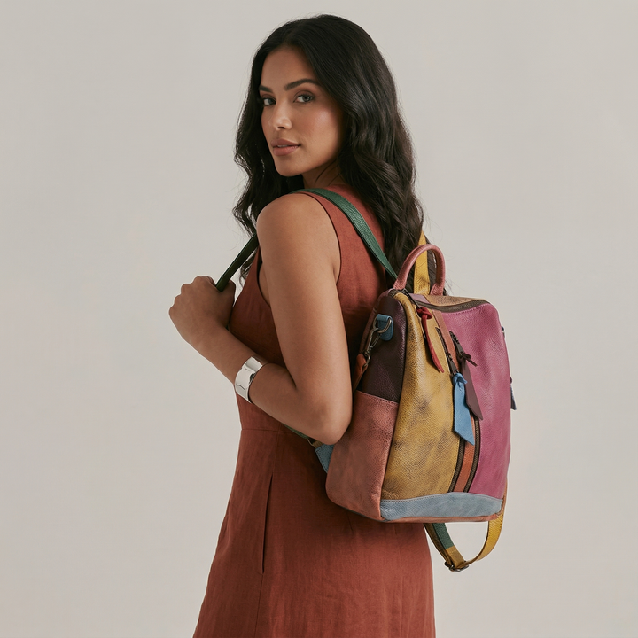 Prism – Convertible Cowhide Backpack, Colorblock