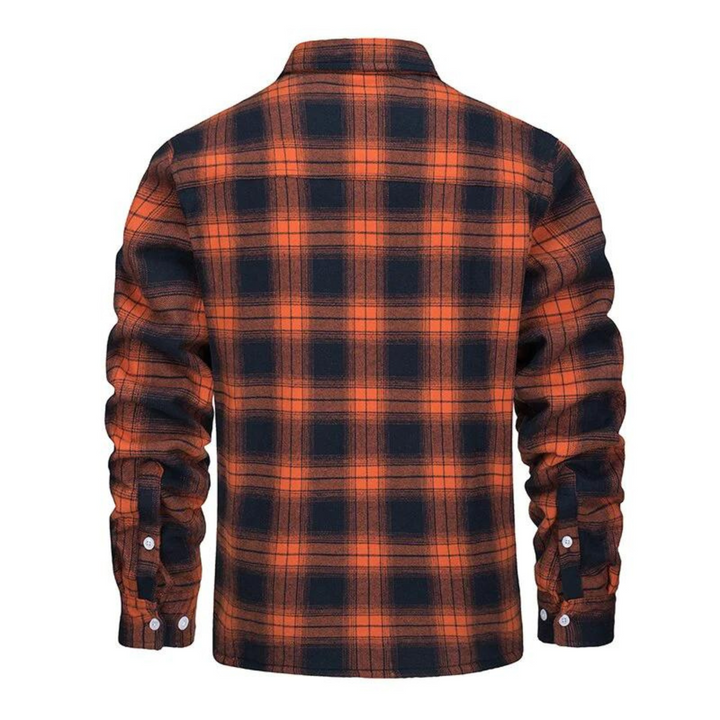 Evans Men's Jacket – Warm Checkered Fleece