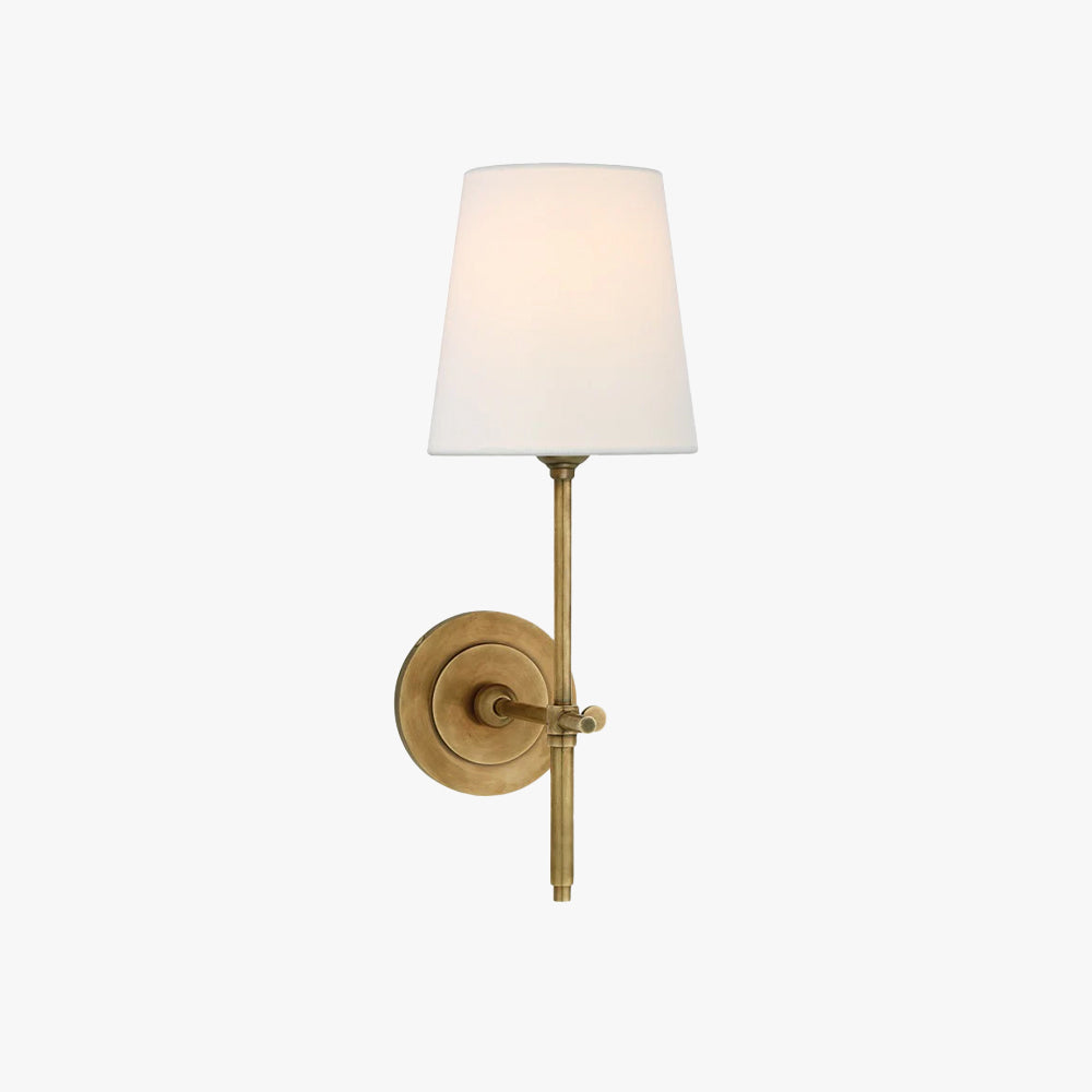 Theodore Wall Lamp Brass Fabric