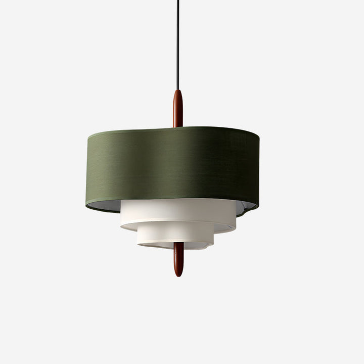 Ophel Green Fabric Pendant Lamp