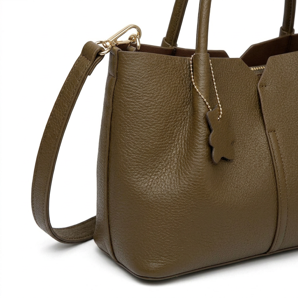 Ravenna – Vegan Leather Shoulder Bag, Work Bag