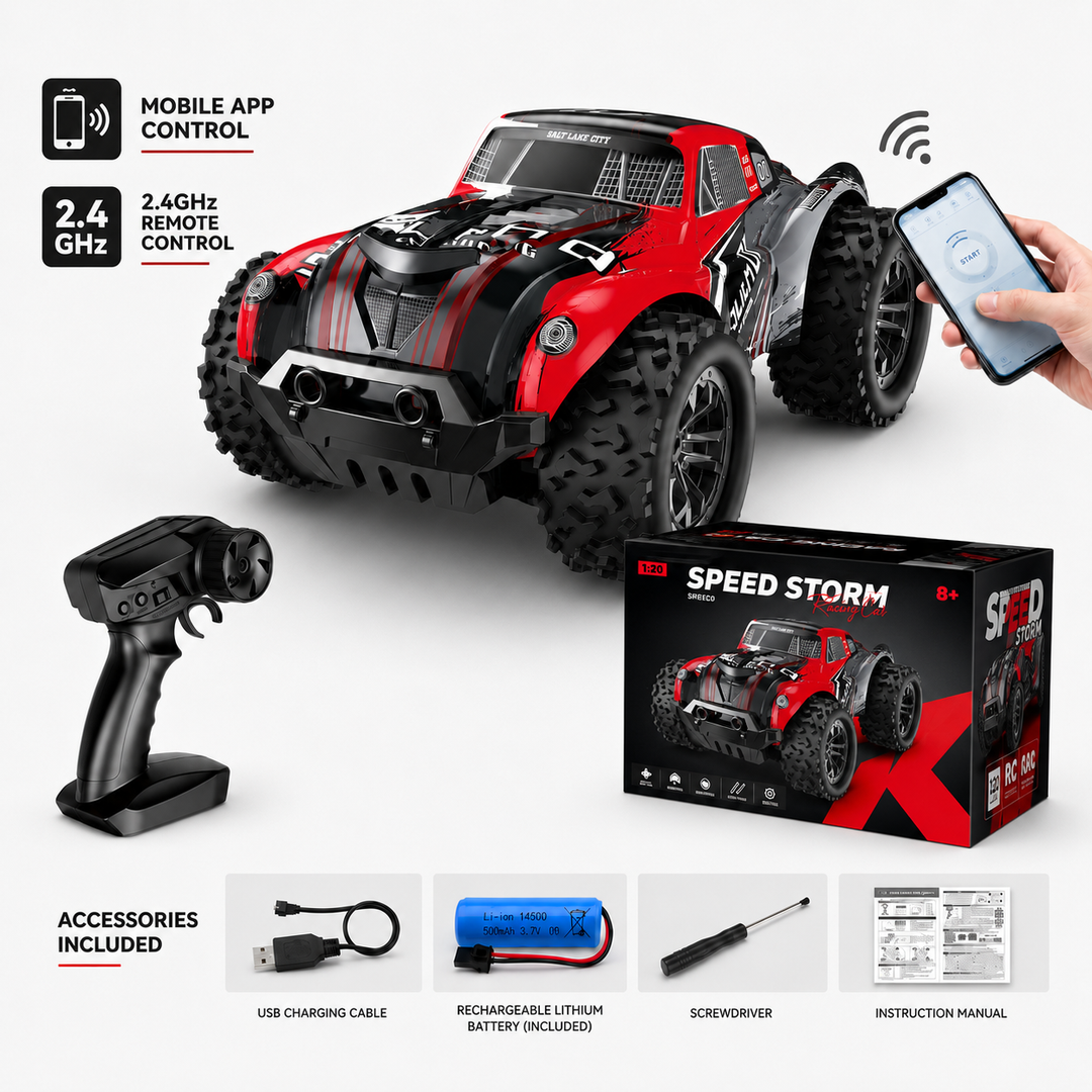 All-Terrain 4WD Off-Road RC Truck with Waterproof Design