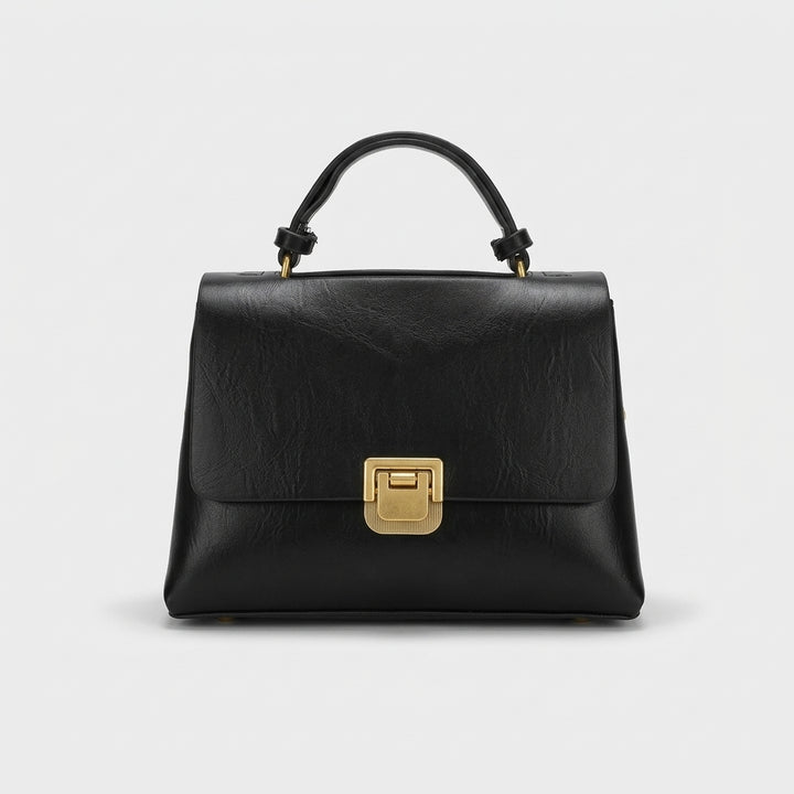 Reeve – Structured Vegan Leather Top Handle Satchel Bag