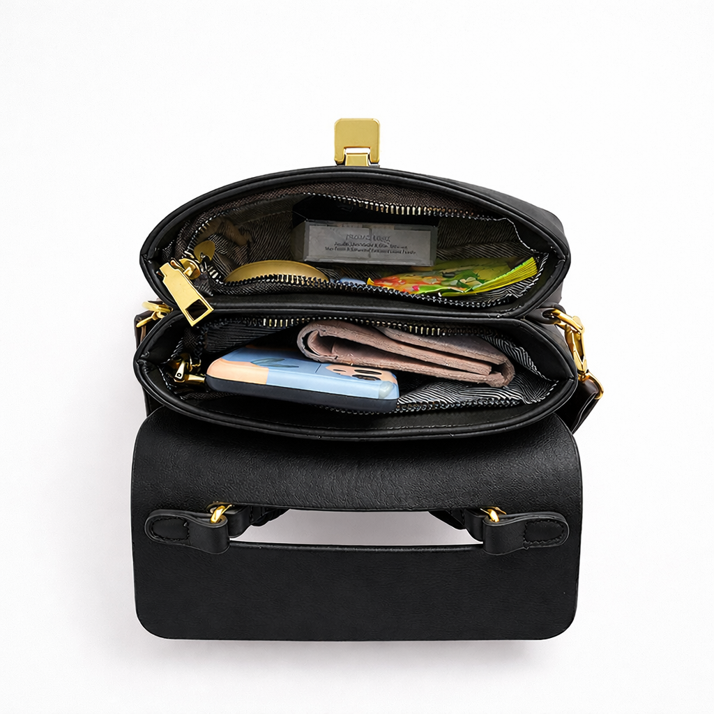 Reeve – Structured Vegan Leather Top Handle Satchel Bag