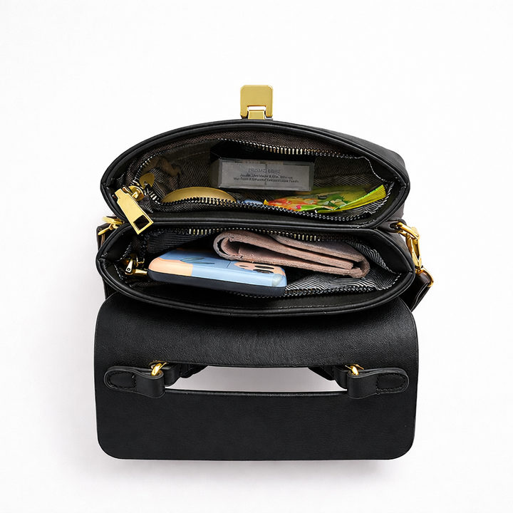 Reeve – Structured Vegan Leather Top Handle Satchel Bag