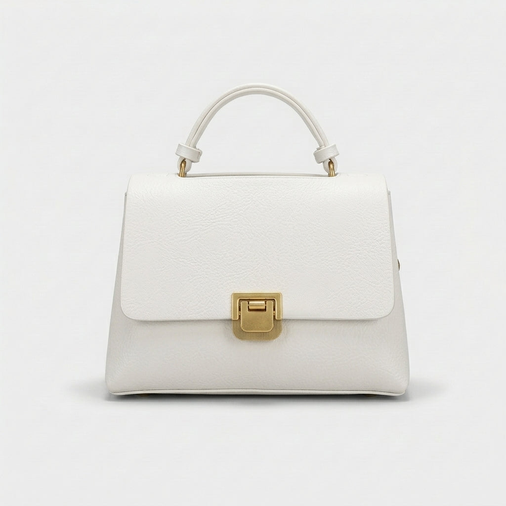 Reeve – Structured Vegan Leather Top Handle Satchel Bag