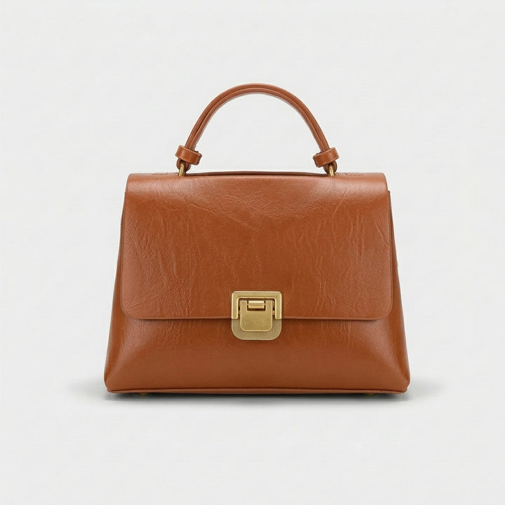 Reeve – Structured Vegan Leather Top Handle Satchel Bag